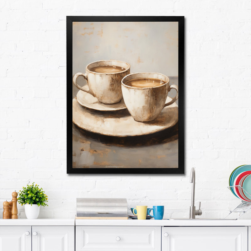 Eddleman Food Coffee Tea IV, Cadre photo noir, H 40 po x l 30 po x P 1,5 po
