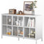 55" W Sideborad Accent Cabinet Kitchen Buffet Metal Storage Cabinet-17438780