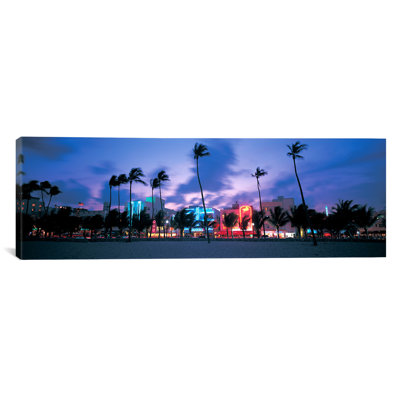 " Buildings Lit Up At Dusk, Miami, Florida "