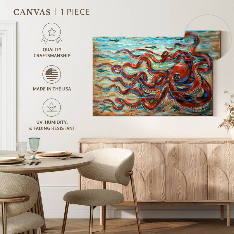 Octopus Crawl, 34" H x 51" W