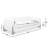 90.5" Sherpa Sofa, Ivory White Boucle