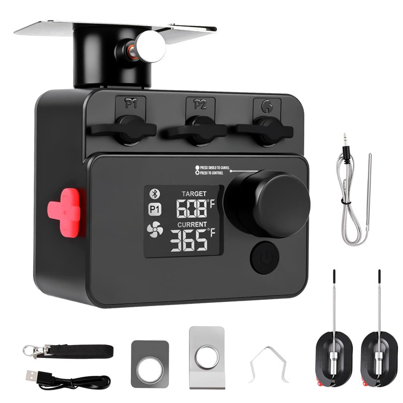 Bluetooth Smoker Temperature Controller with Fan