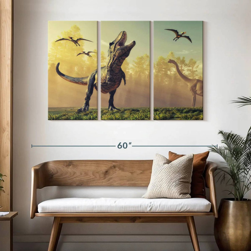 Dinosaur Park, 32" H x 50" W