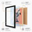 Leaping Orca Mid-Century - Framed Print-1340223731-1340223743