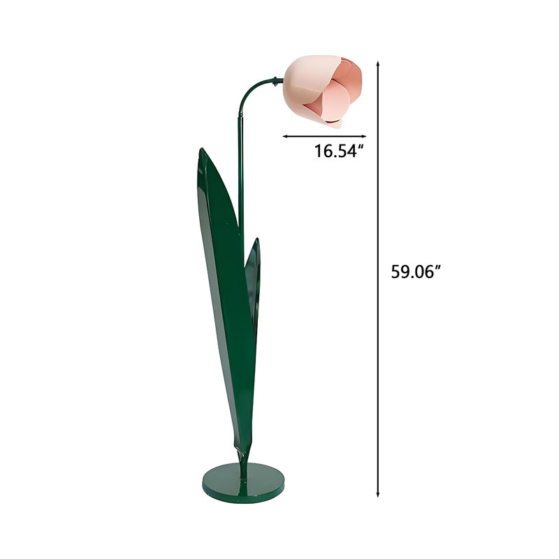 Lampe de plancher tulipe Minimalist Creative, lumière décorative de luxe pour les salons et les chambres