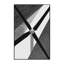 Tapis gris et noir à motif géométrique doux et moelleux Turett-251510467