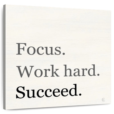 Tergel Focus Work Hard Succeed