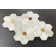 MFL White Cararra with Gold Metal Large Daisy Flowers Pattern Mosaic Wall and Floor Tile (Set of 10)