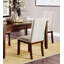 Banc de table en bois massif et 4 chaises d'appoint en chenille, tiroirs en bois