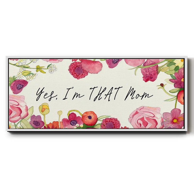 Toile encadrée, collection You Da Mom, H 8 po x l 20 po