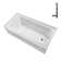 Streamline 66 in. x 32 in. Acrylic Right-Hand Drain Alcove Bathtub in Glossy White With External Drain