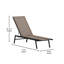 Chaises longues réglables en polyester enduit de PVC Aubreeana-87001991