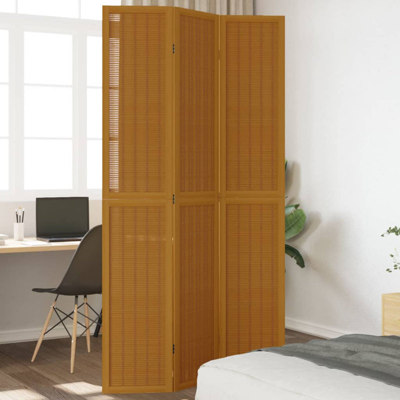 Onah Solid Wood Accent Room Divider, 220cm H x 110cm W
