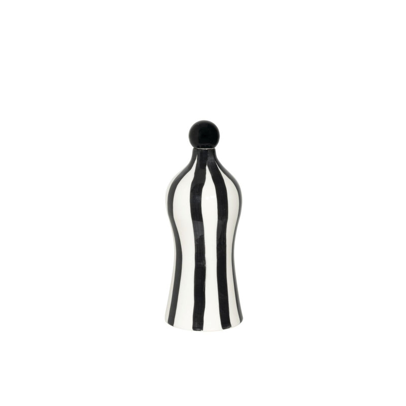 Lido Bottle Stripes, White/Black