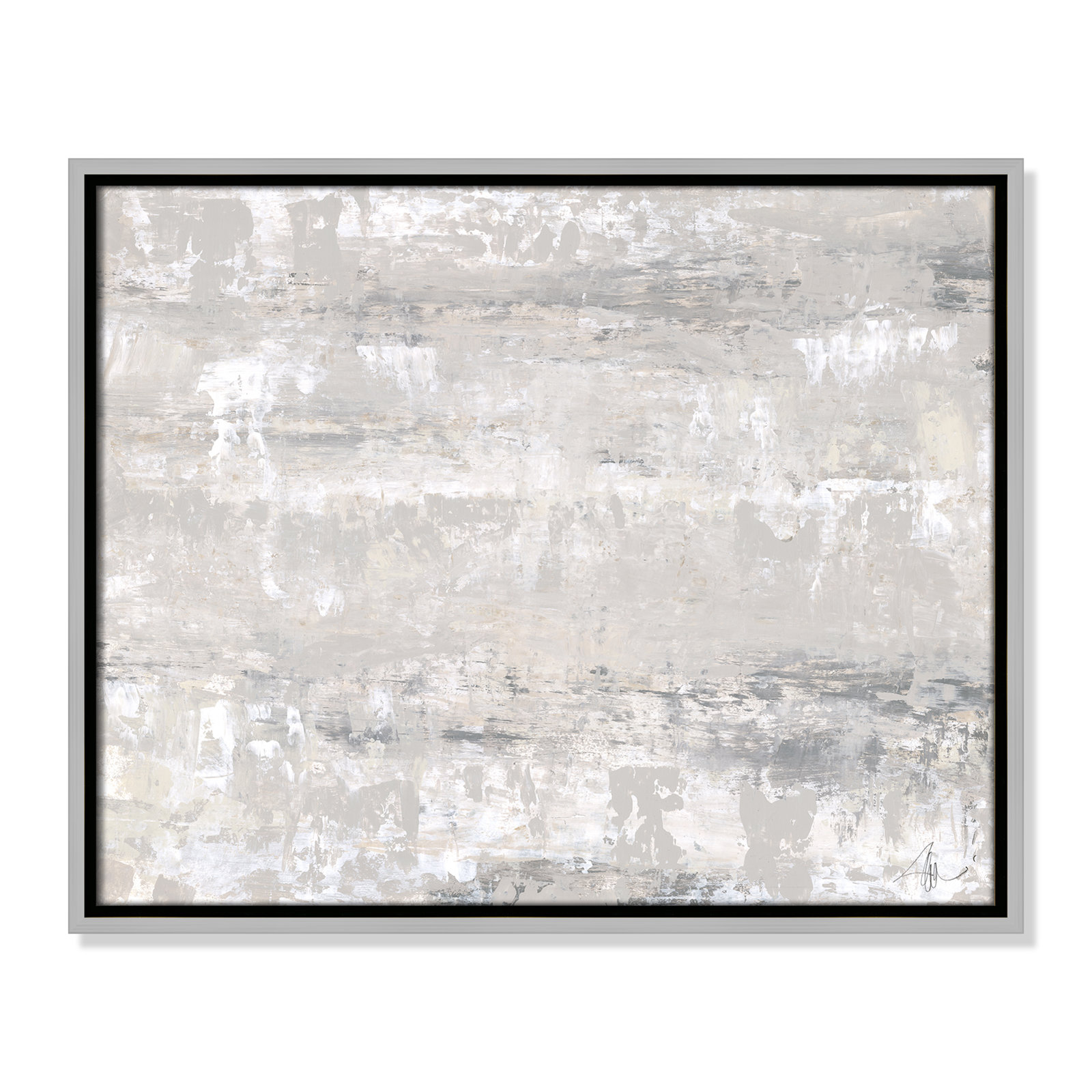 Desert Winds by Filippo Ioco - Print, 17.5" H x 21.5" W x 2" D, Silver Framed Canvas