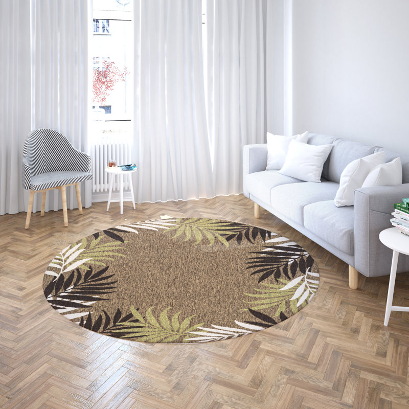 Tapis tissé à plat Springcreek, Rond 5 pi 2 po