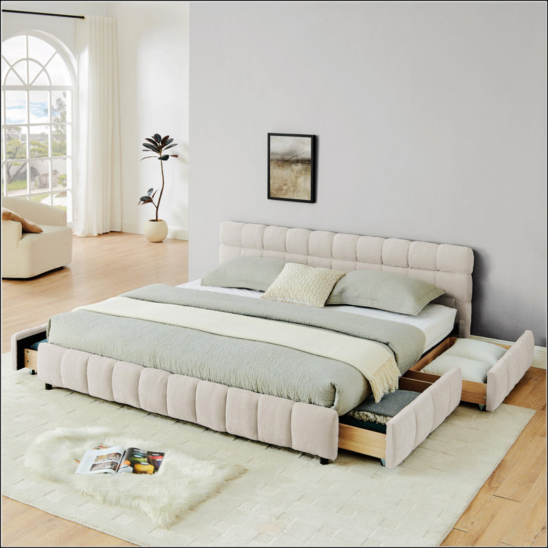 Upholstered Bed, King