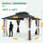 14 Ft. W x 12 Ft. D Metal Gazebo