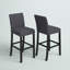 Tabourets de comptoir en tissu avec garniture cloutée Carliana, ensemble de 2-33396315-41667387