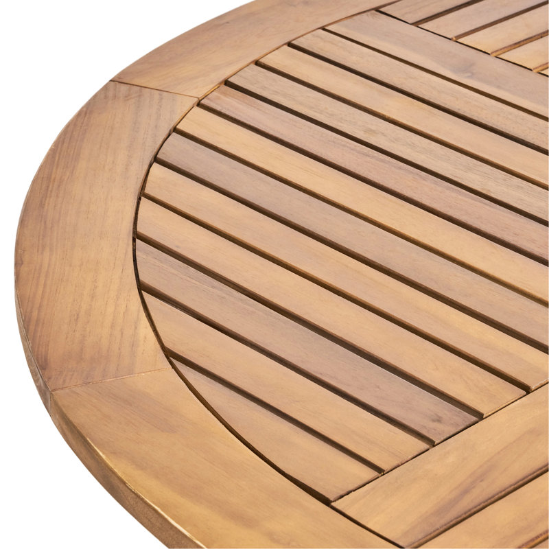 Table d'extérieur pour terrasse en bois 47, dimensions 47,54 x 47,54, finition, résistance naturelle, assemblage requis, taille 47,54 pouces, souci du détail, inclus