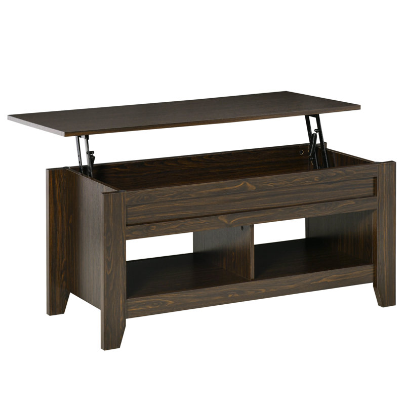 Table basse Clint, Brun foncé
