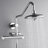 FORNO ACQUA AcquaFALL Shower, Polished Stainless Steel Finish, Overhead Rainfall Shower, 7 Function Diverter, Handheld Shower Head, Body Jets, 1.8 GPM Flow Rate-116472637