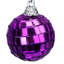 Ornement boule de Noël en verre mauve
