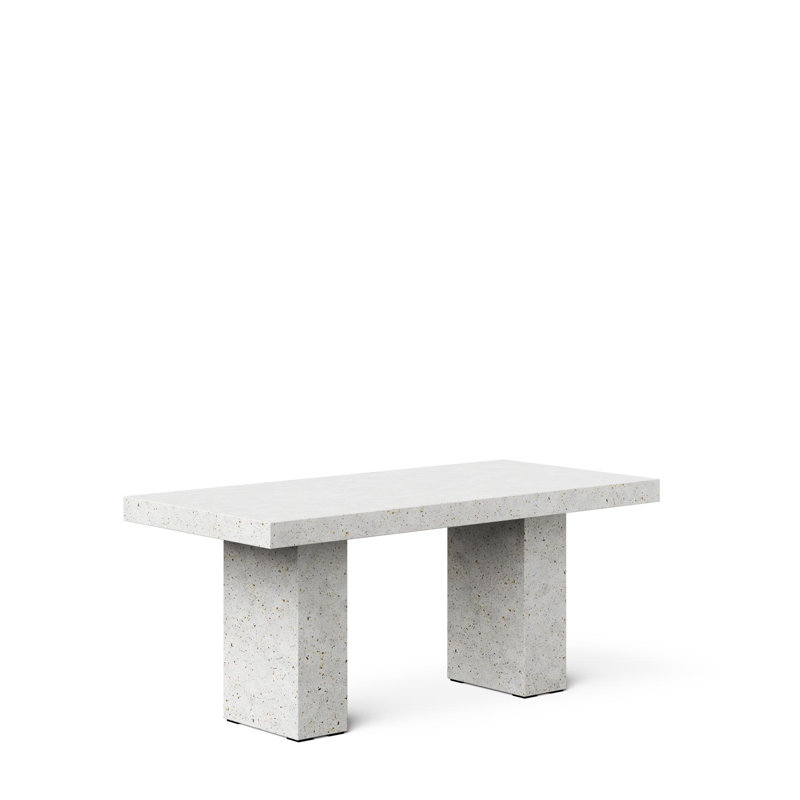 Mixx Elcor 82.75, 82.75" L x 39.25" W, Ivory Terrazo, Counter Table (36.25" Height)