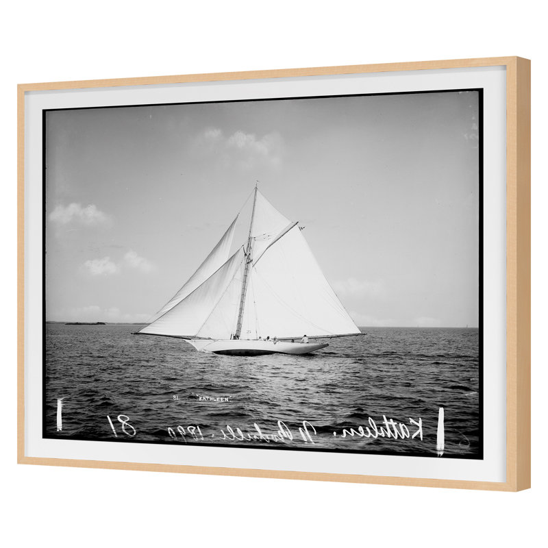 Open Seas 3 Print by THE Studio, 20" H x 24" W, Maple Framed