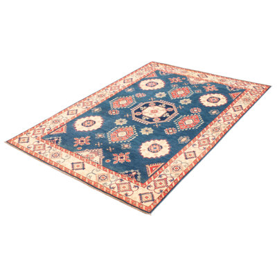 One-of-a-Kind 6'6" X 9'7" New Age Wool Area Rug in Dark Blue