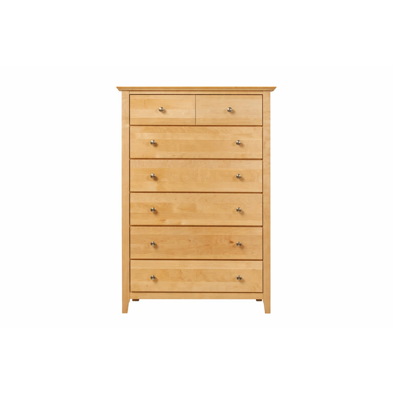 Fitz Solid Wood 35'' W 6 - Drawer Dresser, Natural