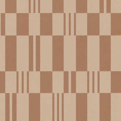 Sun Geo Stripe Wallpaper Sample
