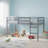 Solid Wood Twin Low Loft Bed with Ladder, Platform Bed with Strengthened Slats for Boys& Girls-1085691033-1084341890