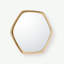 Hexagon Aluminium Mirror