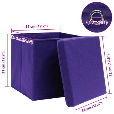 Storage Boxes with Lids Fabric