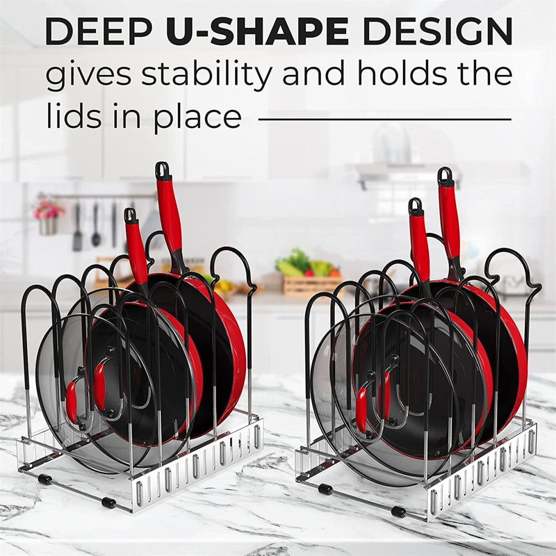 Metal Rectangle Free Standing Pot Rack