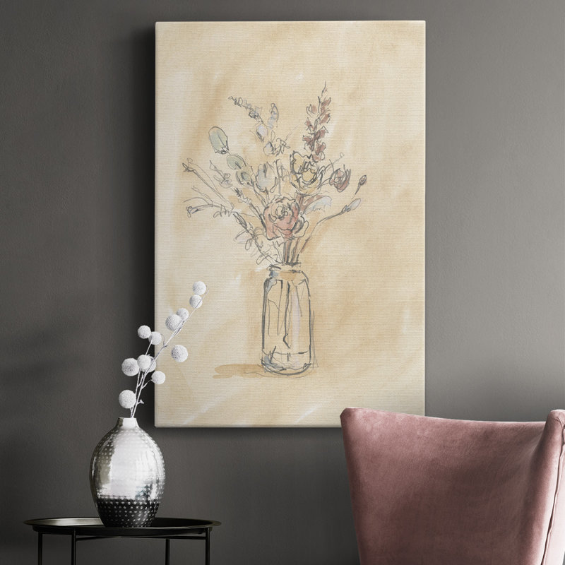 " Antque Pastel Floral ", 40" W x 60" H