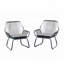 Ensemble de 2 fauteuils club en rotin tissé
