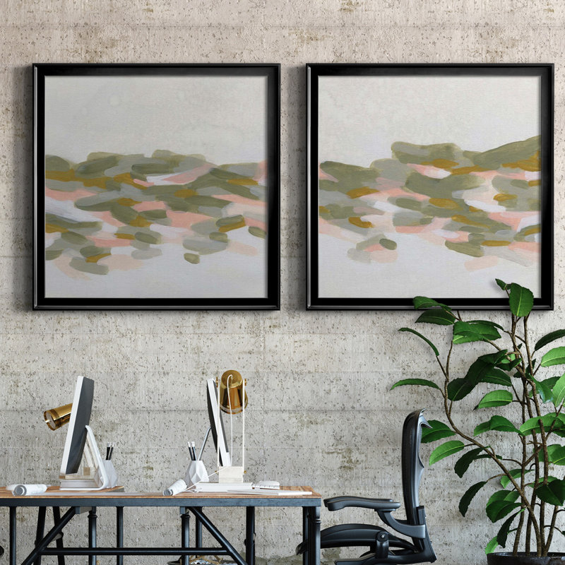 Hillside Impressions I - Hillside Impressions I - ensemble de 2 peintures encadrées, H 26,5 po x l 53 po x P 1,5 po