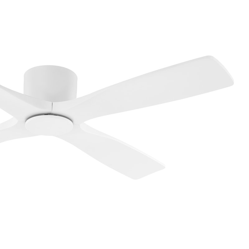 Avagail 54-inch 4-Blades Indoor Ceiling Fan with Remote, White, 48" Wide, White