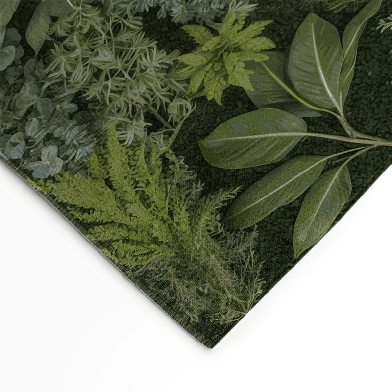Tapis d'intérieur et d'extérieur vert Nature