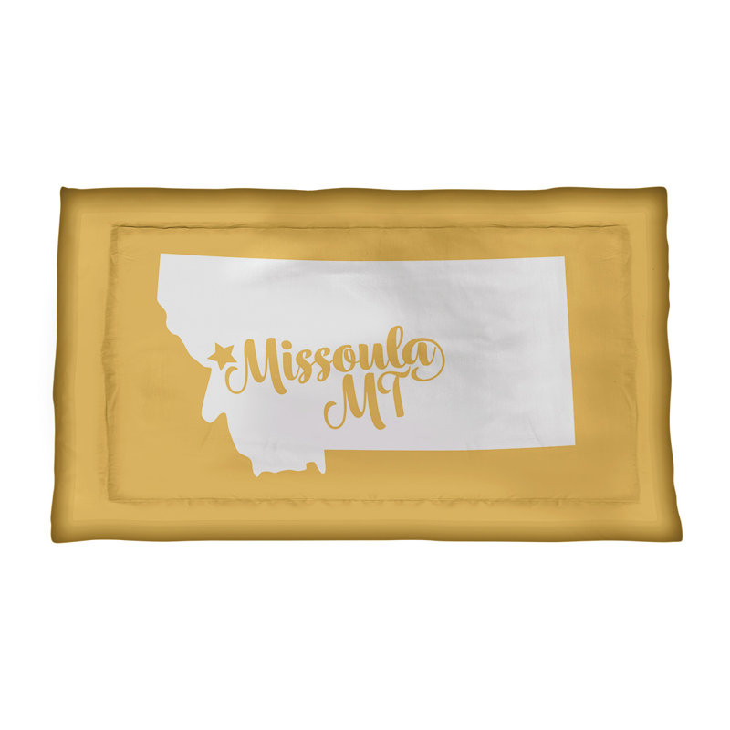 Missoula Polyester Sham Set, Polyester, King, Yellow