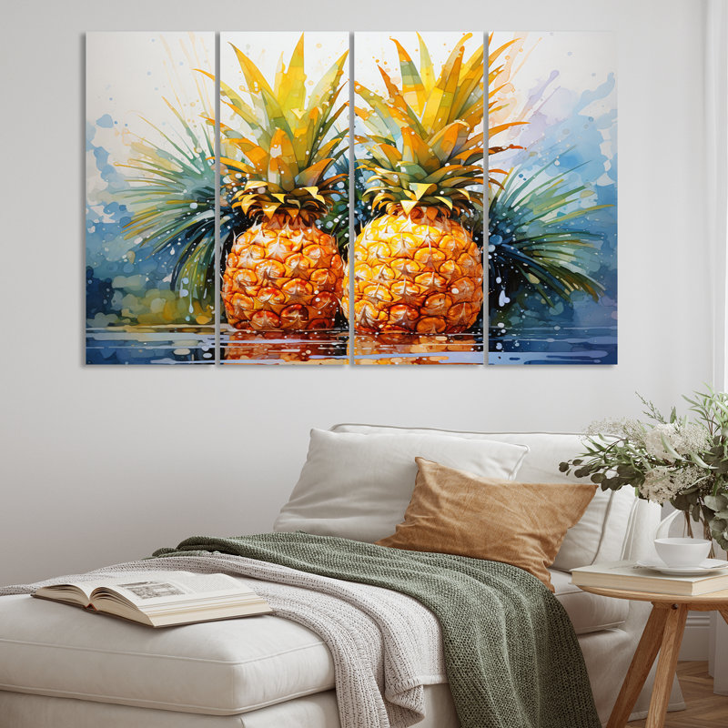 Ensemble de 4 ananas 4 pièces