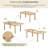 9 Pieces Rustic Extendable Dining Table Set-1984209072-1984209075