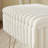 Vanity Stool With Striped Faux Fur Seat,Modern Vanity Bench Stool For Dressing Table And Bedroom, White-1132620983