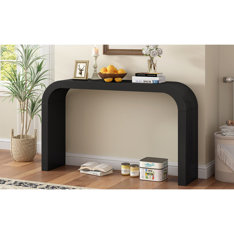 Console moderne et minimaliste, design élégant et polyvalent, pour le salon, le couloir et la chambre à coucher, structure robuste et stable