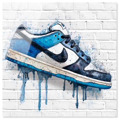 Sneaker Drip Wall Sports Art Acrylic Print by Art Remedy