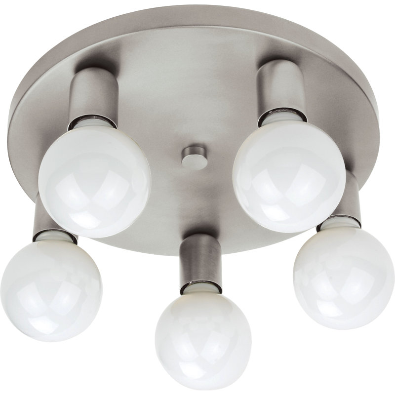 Parma Semi Flush Mount, Matte nickel