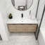 Armoire de salle de bain 48 po avec lavabo, portes et tiroir à fermeture en douceur, fixation flottante-999659235