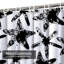 Rideau de douche noir avec 12 crochets Black Starfishes-127341777